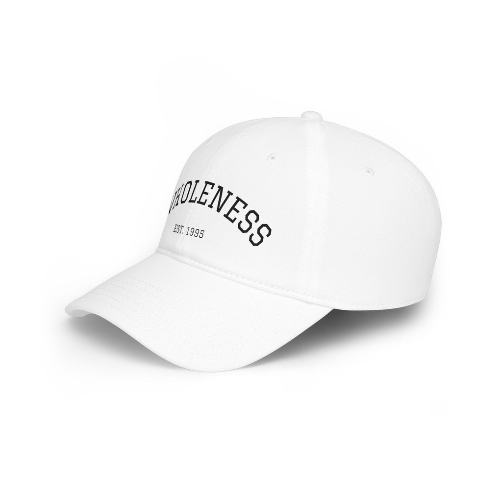 Wholeness Low Profile Baseball Cap – 'WHOLENESS EST. 1995' Embroidered Dad Hat