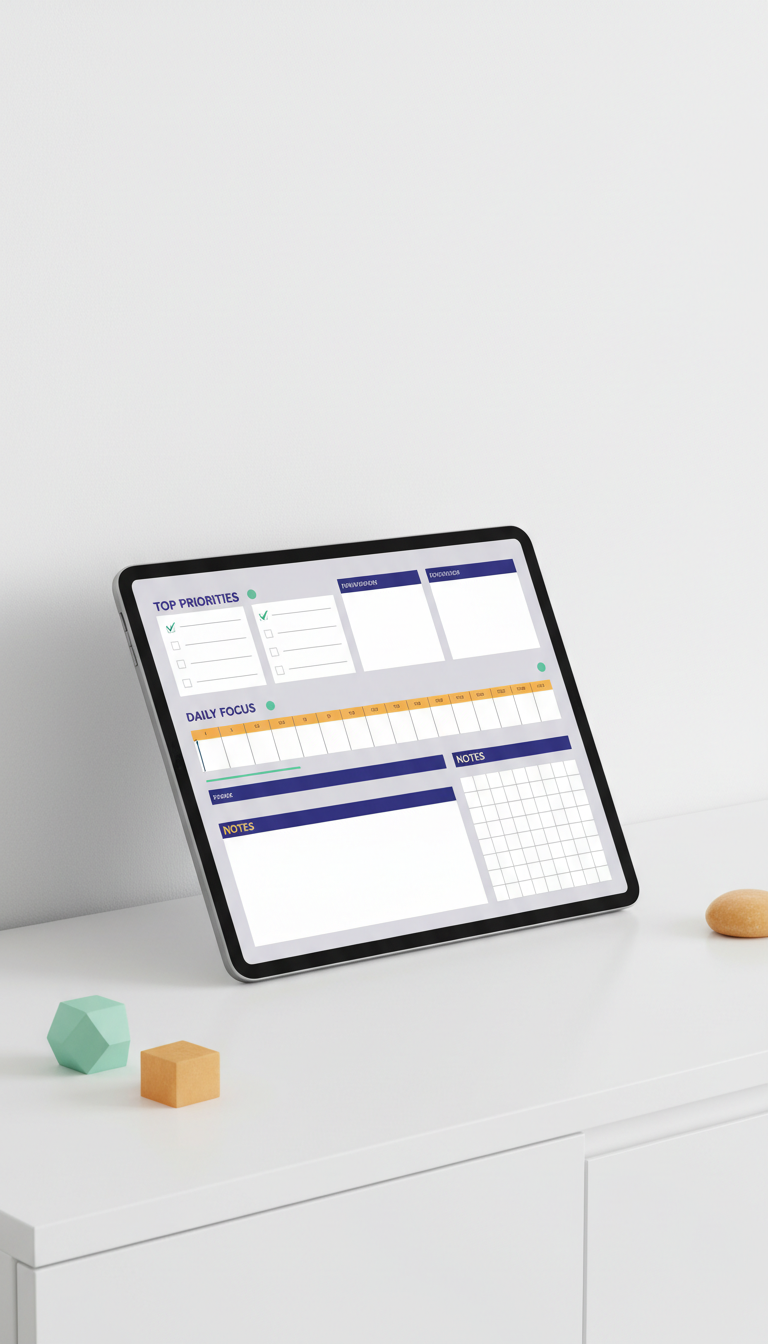 Printable Habit Tracker With Visual Accents